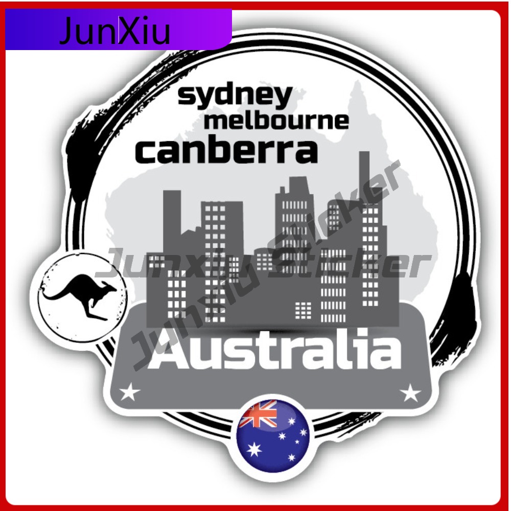 Car Accessories Australia - Australien-Flagge Grunge-Stil Autoaufkleber Stoßstangenaufkleber - ''Größen''