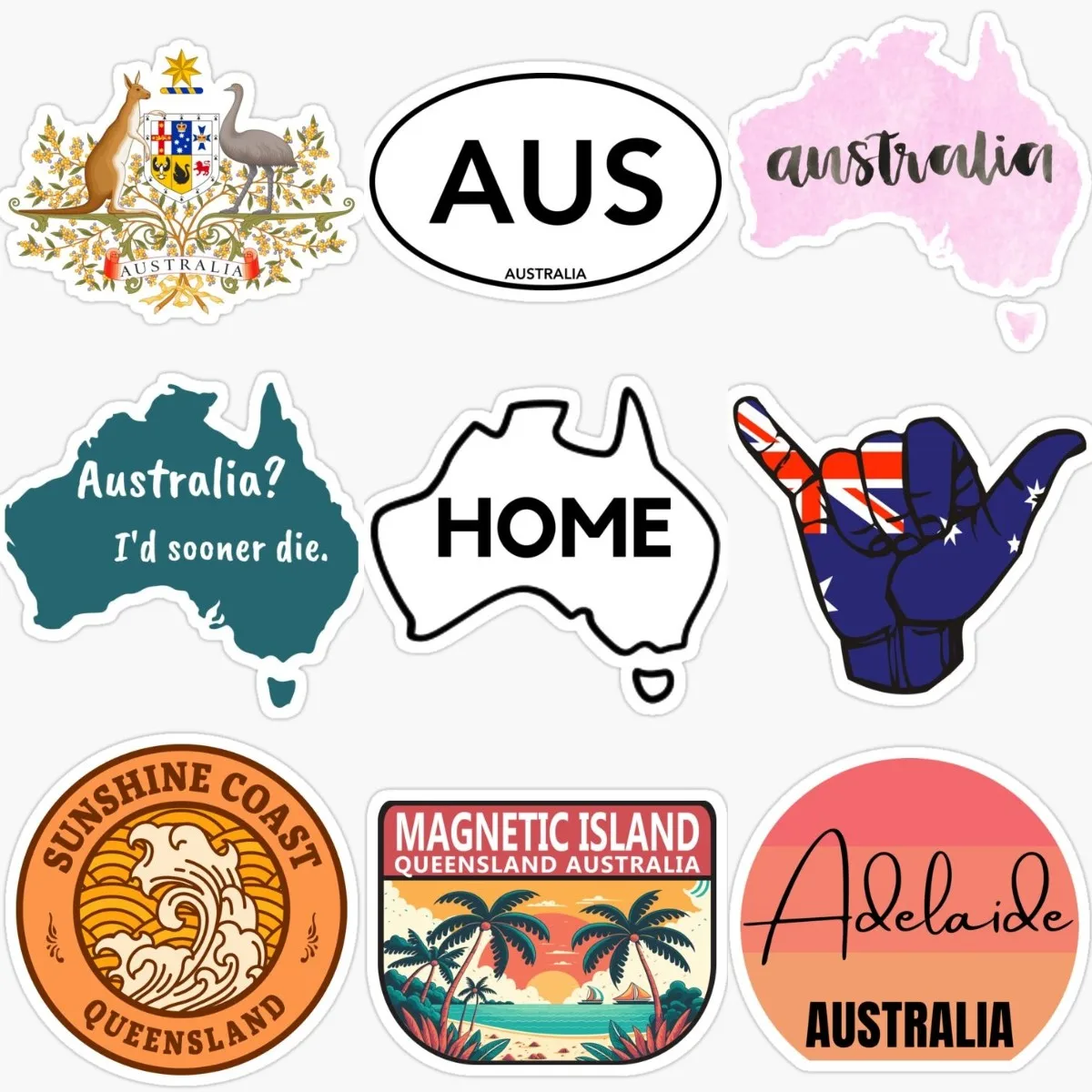 Car Accessories Australia - Kreative AUS Australien Flagge Karte National
