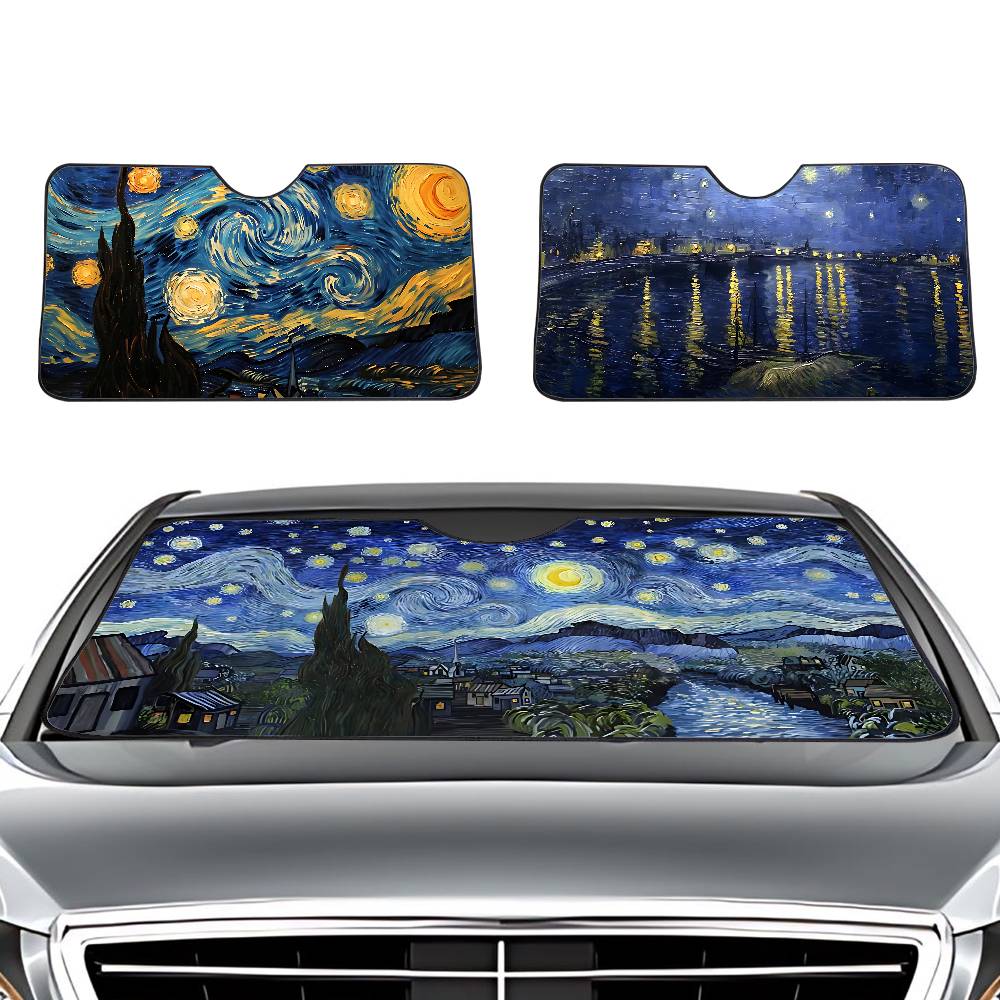 Car Accessories Outside - Sternennacht V-Van G-Gogh Auto Sonnenschutz Windschutzscheibe