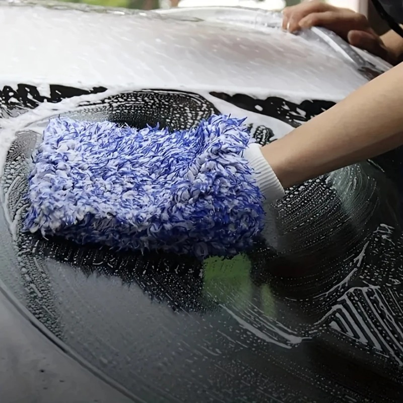 Car Accessories You Must Have - 2 Stück hochdichte Auto-Reinigungshandschuhe – weiche
