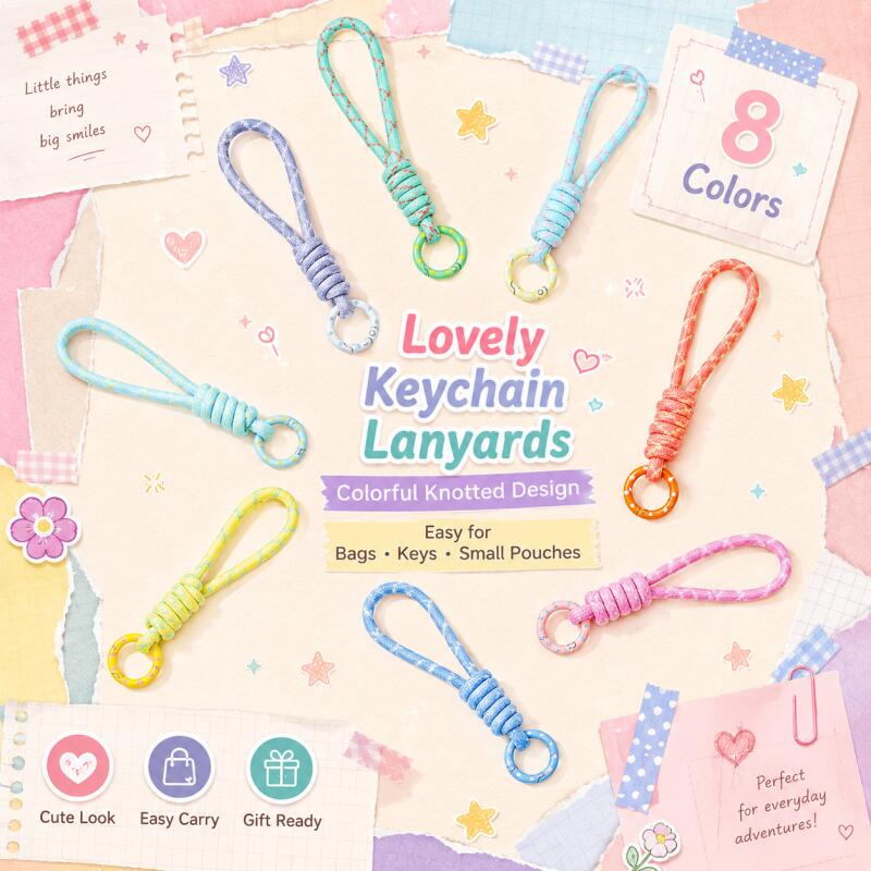 Car Accessories For Women - 2~5 Stück Bunte Geflochtene Schlüsselanhänger Handyband