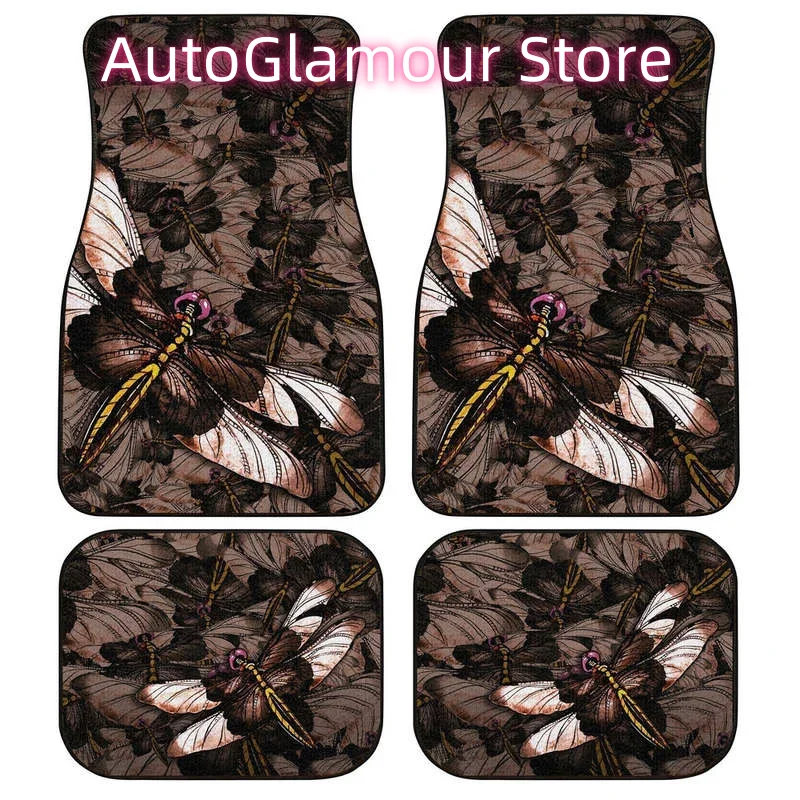 Car Accessories Gift Ideas - Braune Libelle, Auto-Fußmatten, individuelle Auto-Accessoires, Geschenkidee,