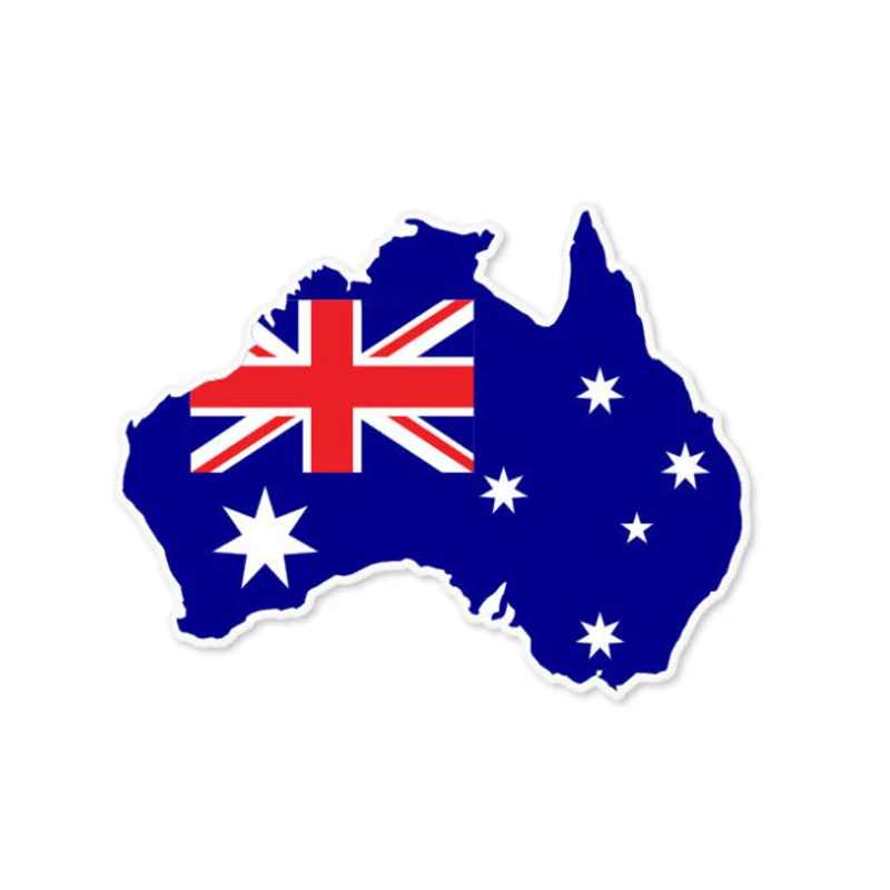 Car Accessories Australia - Neues Design australische Karte Flagge kreative