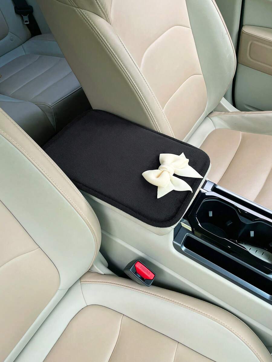 Car Accessories For Women - 1 Stück Schleifendekor Auto-Armlehnenpolster, Kreatives Rutschfestes