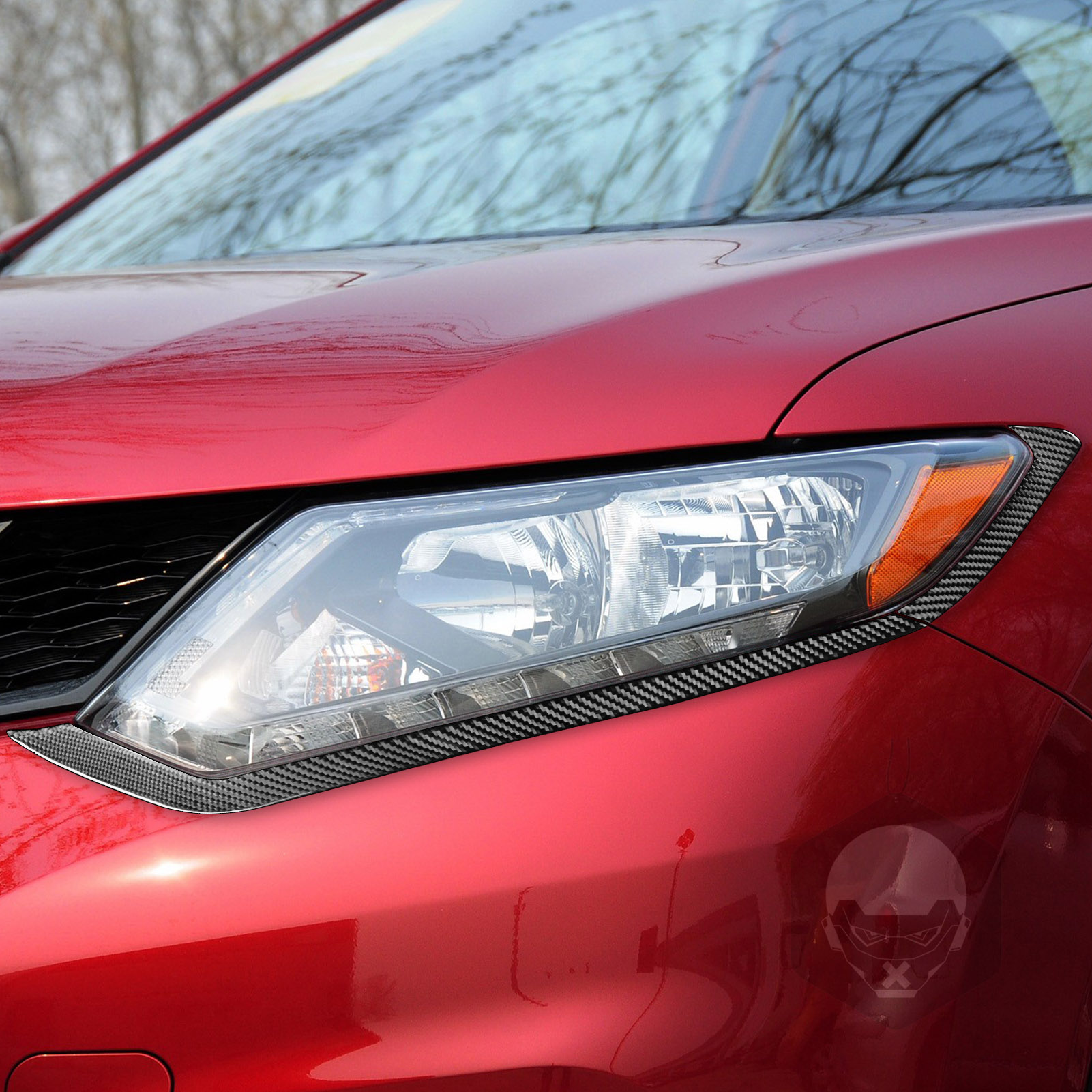 Car Accessories Nissan Xtrail - Carbon Faser Auto Zubehör Front Lampe
