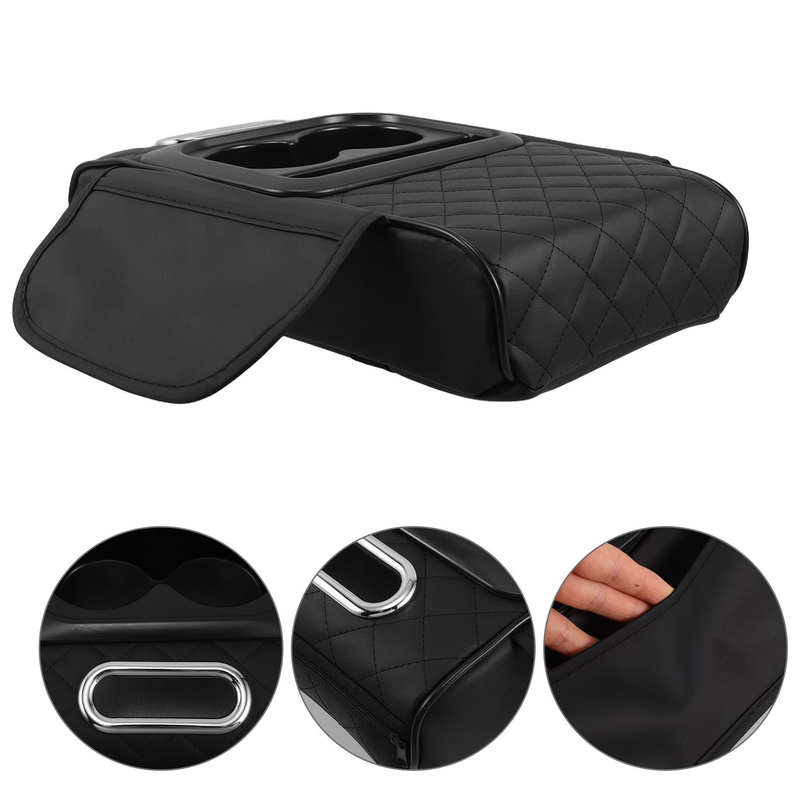 Car Accessories For Women - Auto-Armlehnenabdeckung für Mittelkonsole mit Getränkehaltern, Zubehör