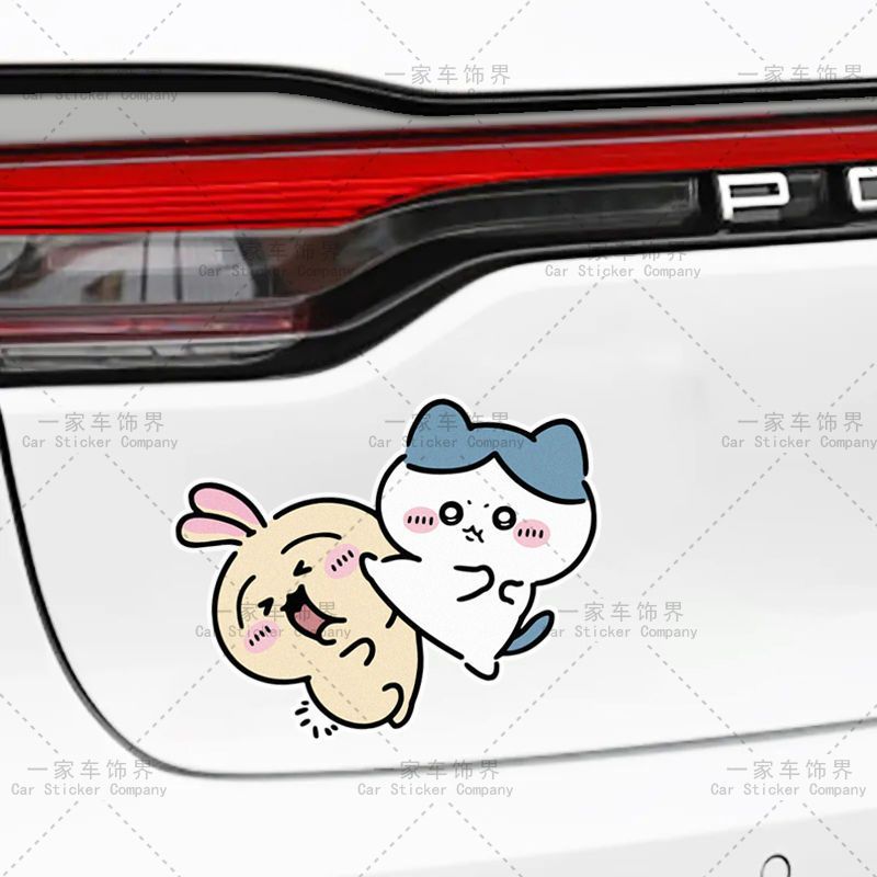 Car Accessories Japanese - Chiikawa Aufkleber Dekoration Malerei Auto Kratzer
