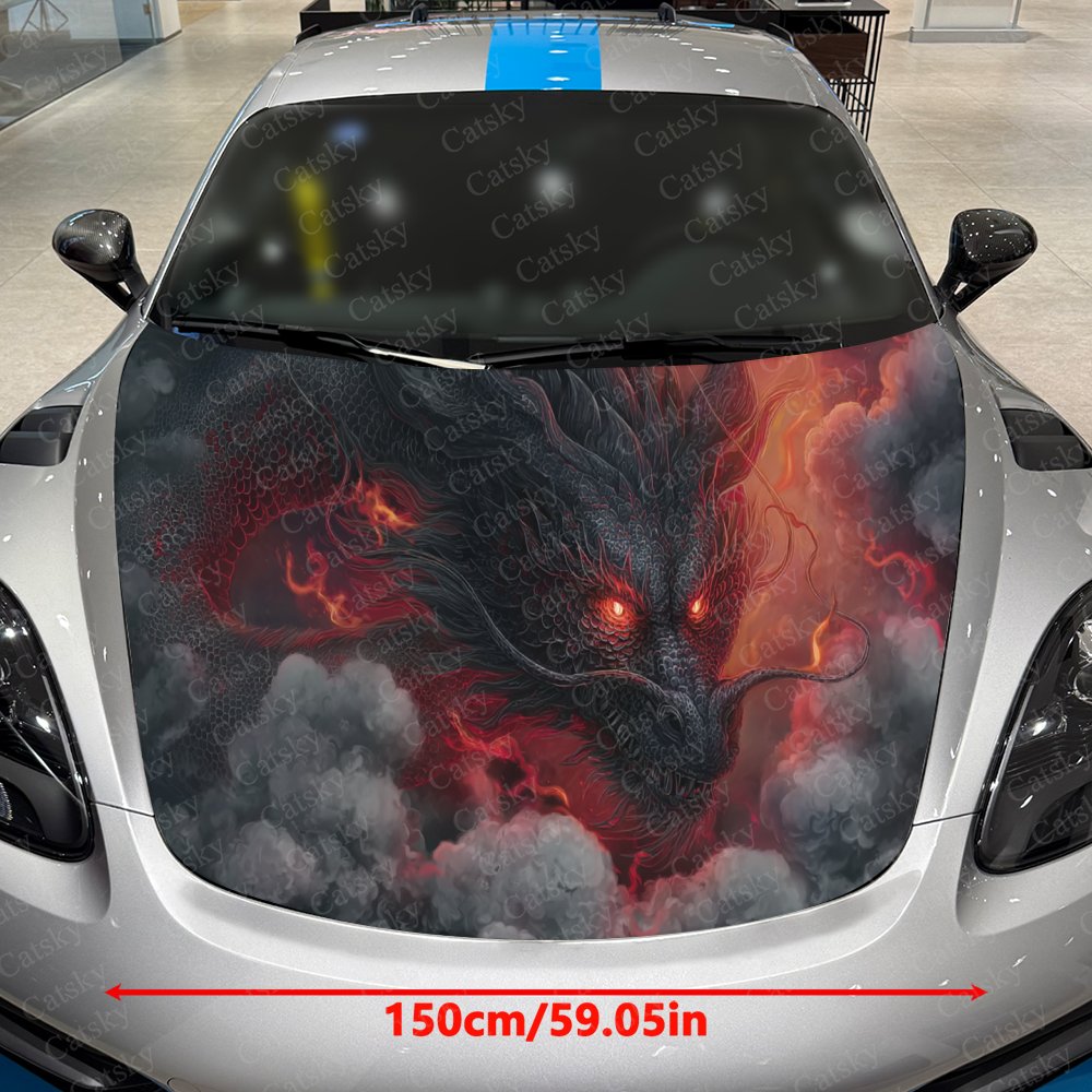 Black Dragon Autohaubenaufkleb – Car Accessories Gift Ideas Bewertung und Preis