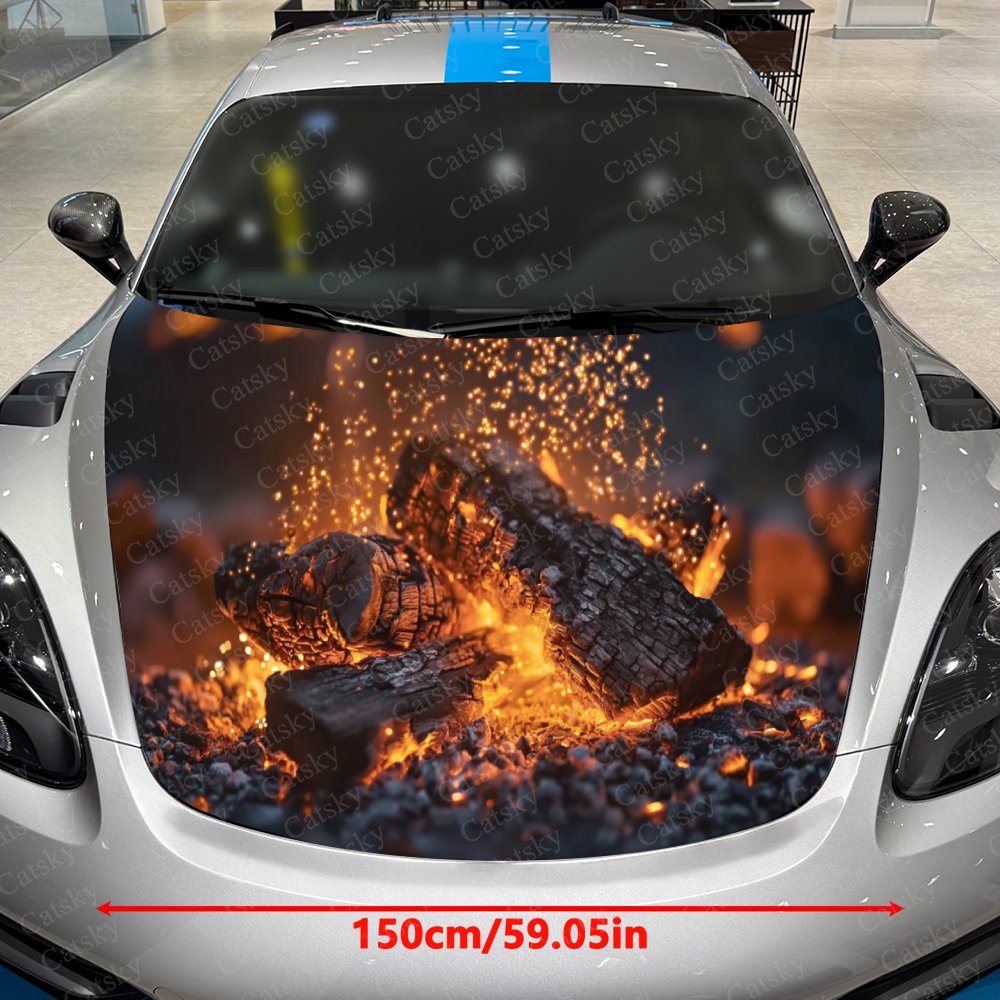 Bonfire Pile Autohaubenaufkleb – Car Accessories Gift Ideas Bewertung und Preis