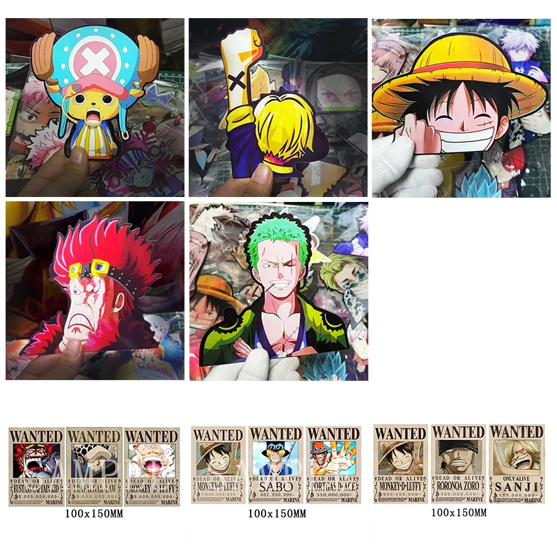 ONE PIECE 3D-Lentikular-Aufkle – Car Accessories Japanese Bewertung und Preis