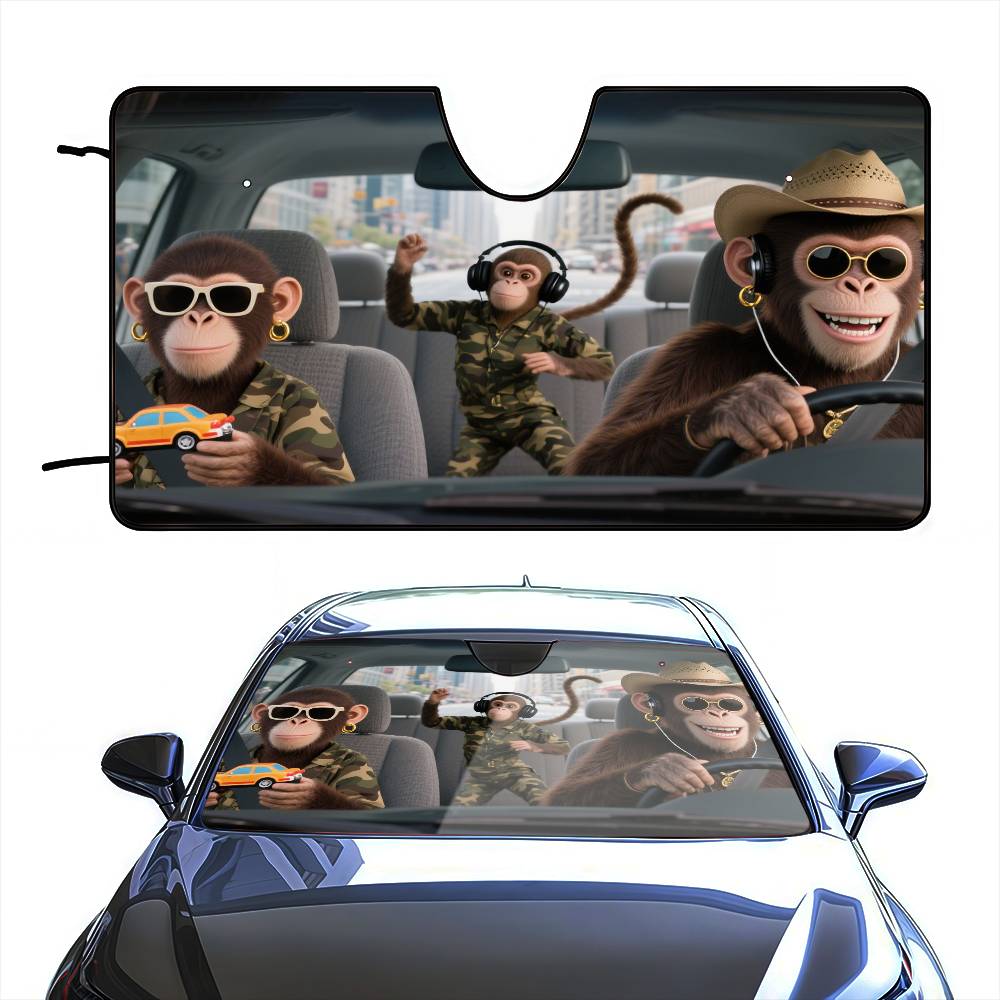 Lustiger Affe Fahrer Auto Sonn – Car Accessories Outside Bewertung und Preis