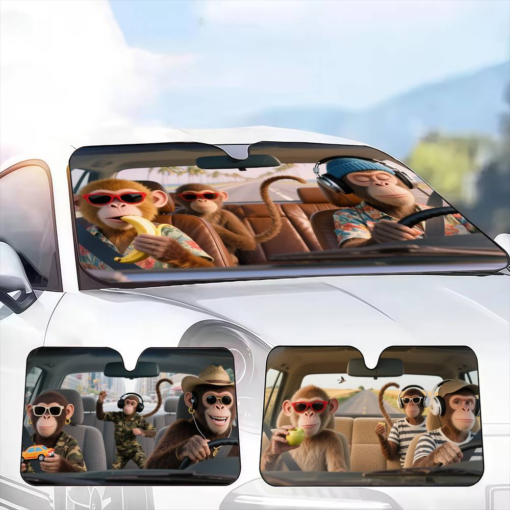 Lustiger Affe Fahrer Auto Sonn – Car Accessories Outside Bewertung und Preis