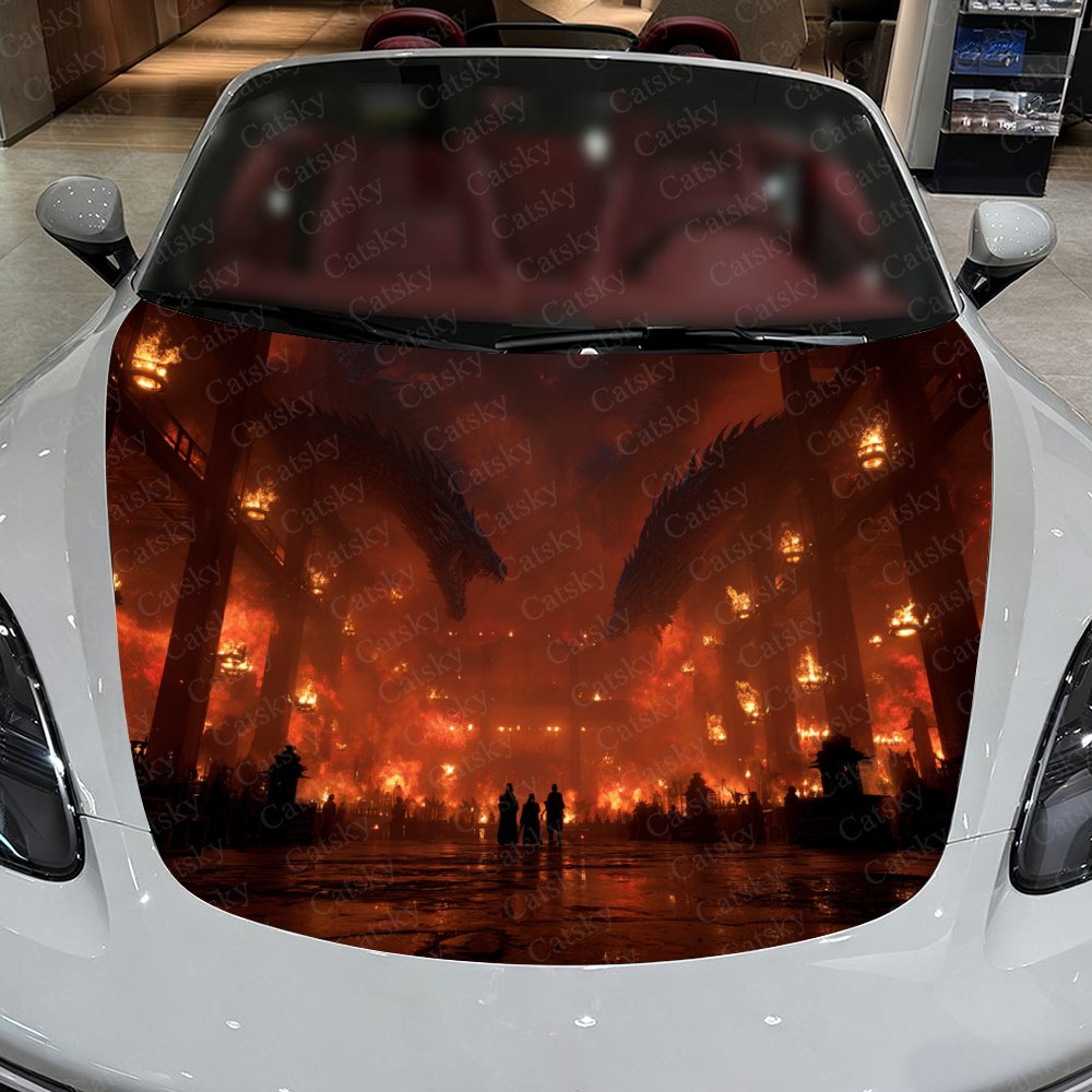 Flame Dragon Autohaubenaufkleb – Car Accessories Gift Ideas Bewertung und Preis